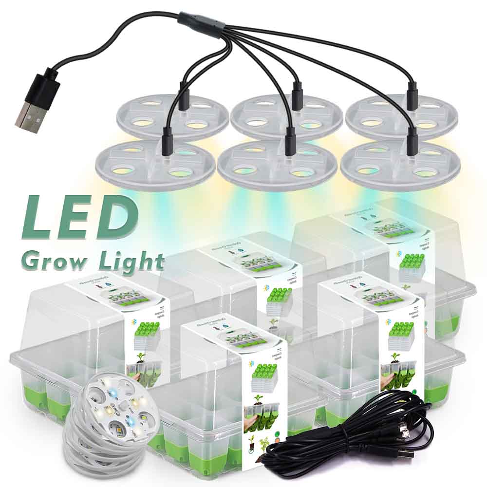 Smart Garden Lighting System - LED Grow Light Seedling Starter Tray