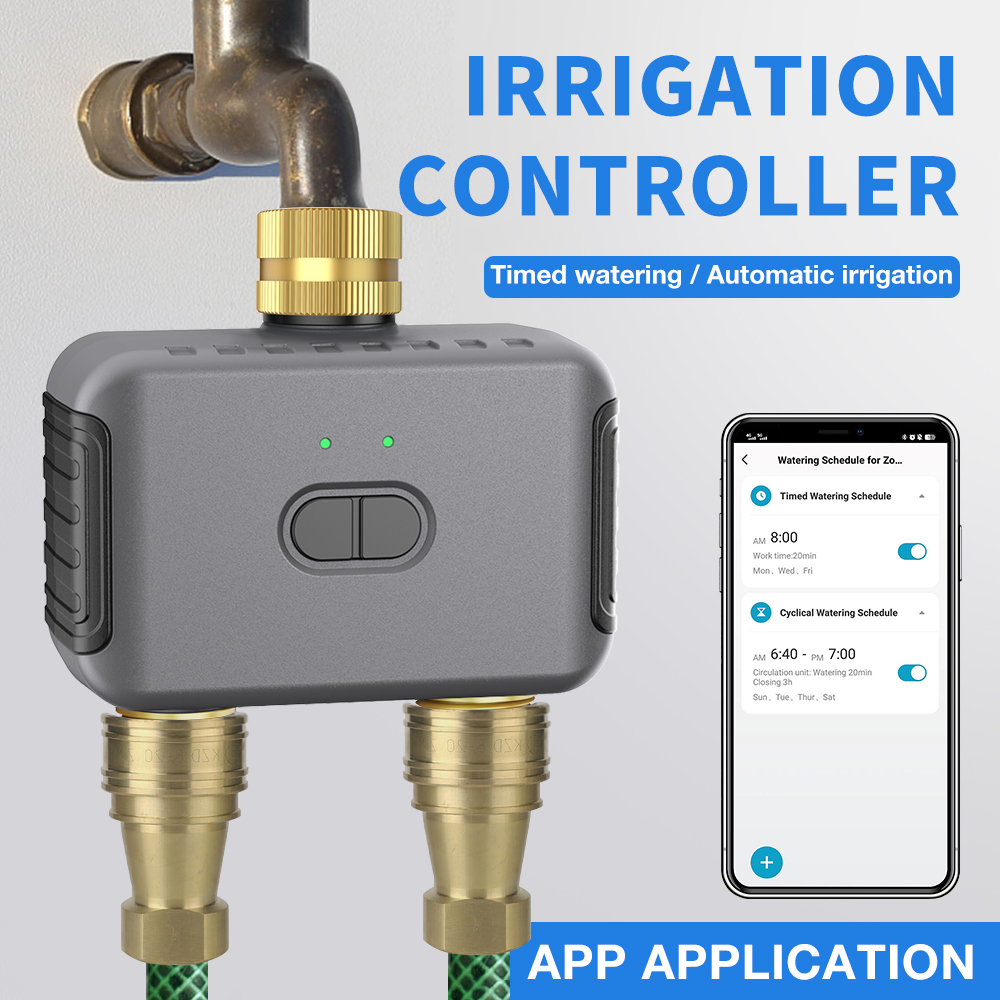 Smart Garden Usa - Tuya 2 Zone Watering Timer Garden