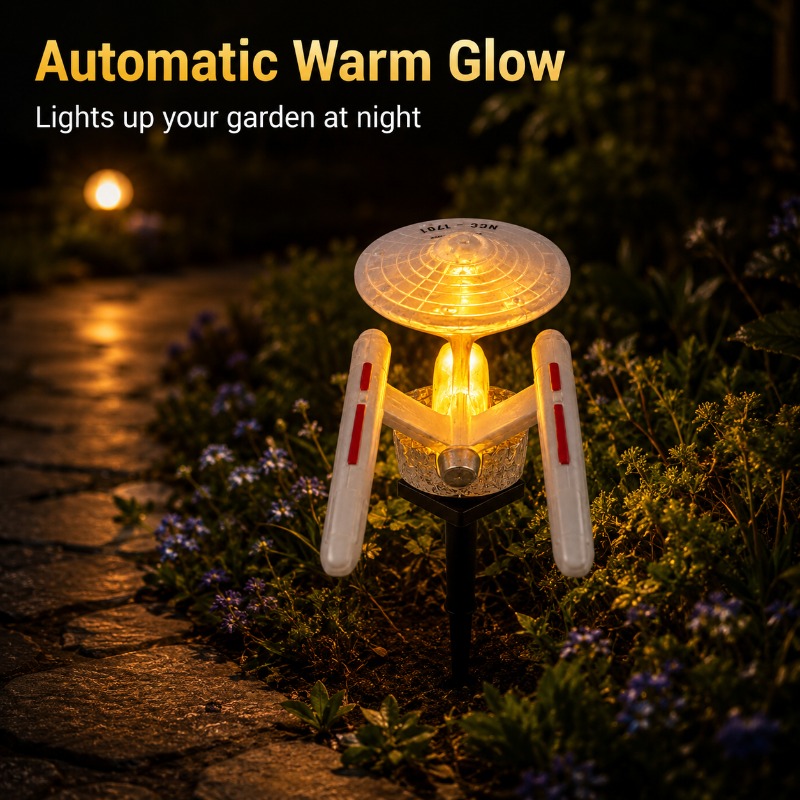 Star Trek USS Enterprise Solar - Smart Garden Lighting System recension och pris