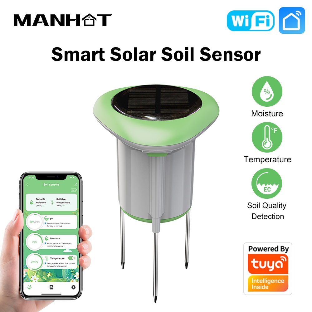 MANHOT WiFi Smart Solar Soil S - Smart Garden Usa recension och pris