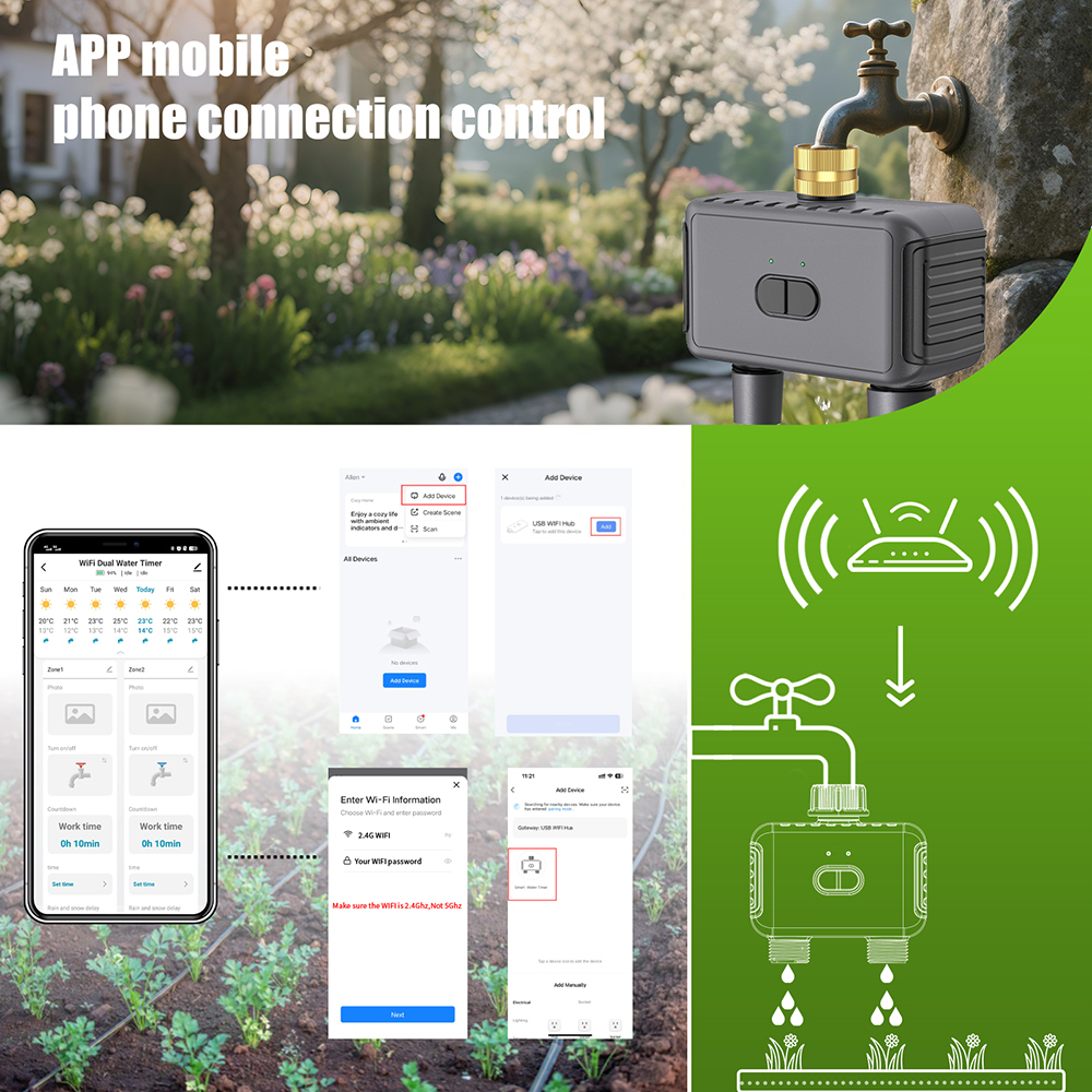 Tuya WiFi Water Timer Smart 2  - Smart Garden Refill recension och pris