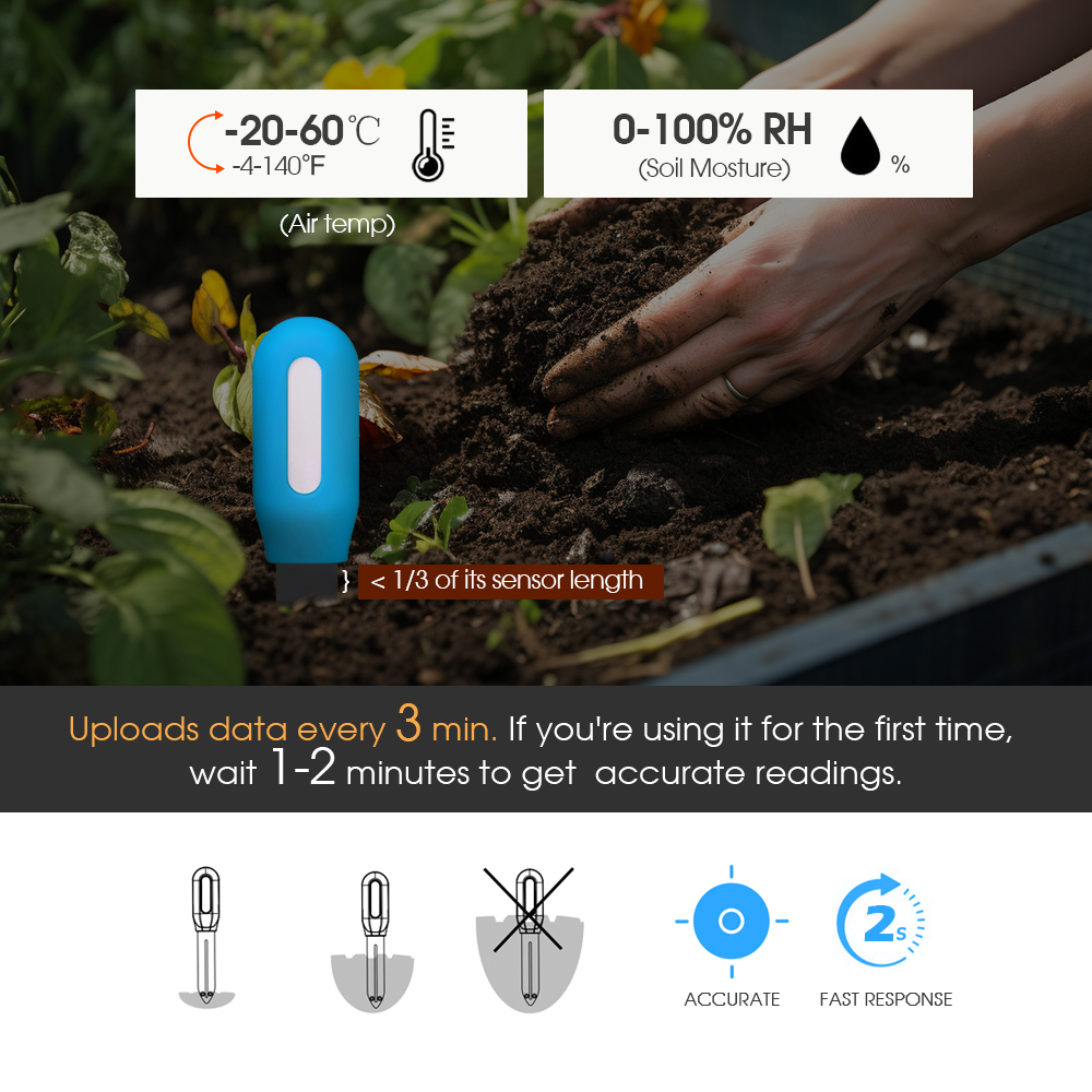 Smart Zigbee Soil Sensor for H - Smart Garden Usa recension och pris