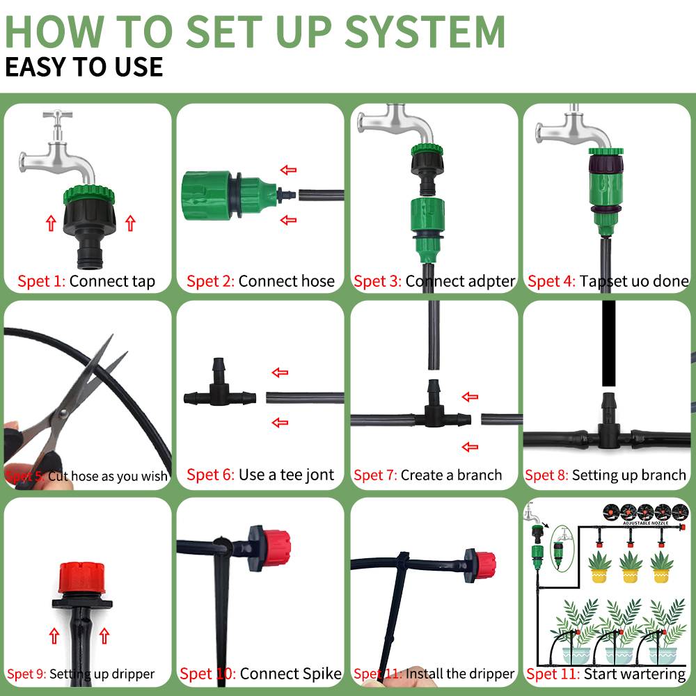 Micro Drip Irrigation System P - Smart Garden Project recension och pris