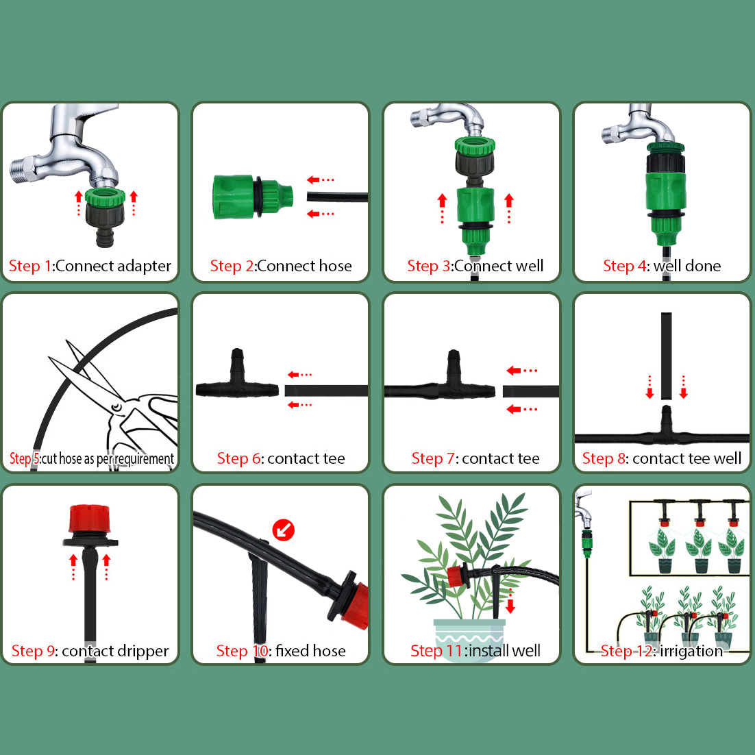 Greenhouse 15M-30M DIY Drip Ir - Smart Garden Project recension och pris