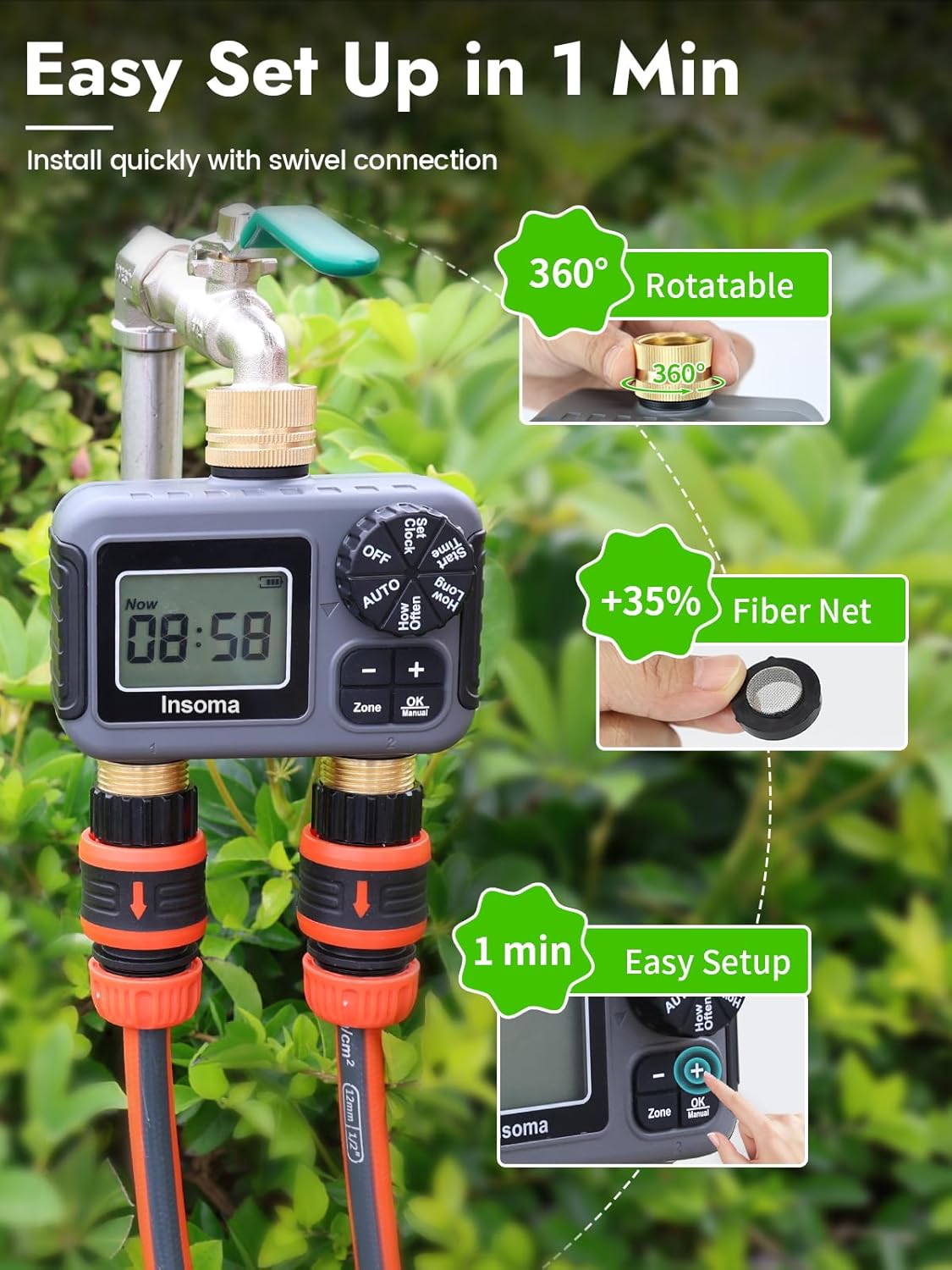 Insoma Smart Irrigation Wateri - Smart Garden Refill recension och pris