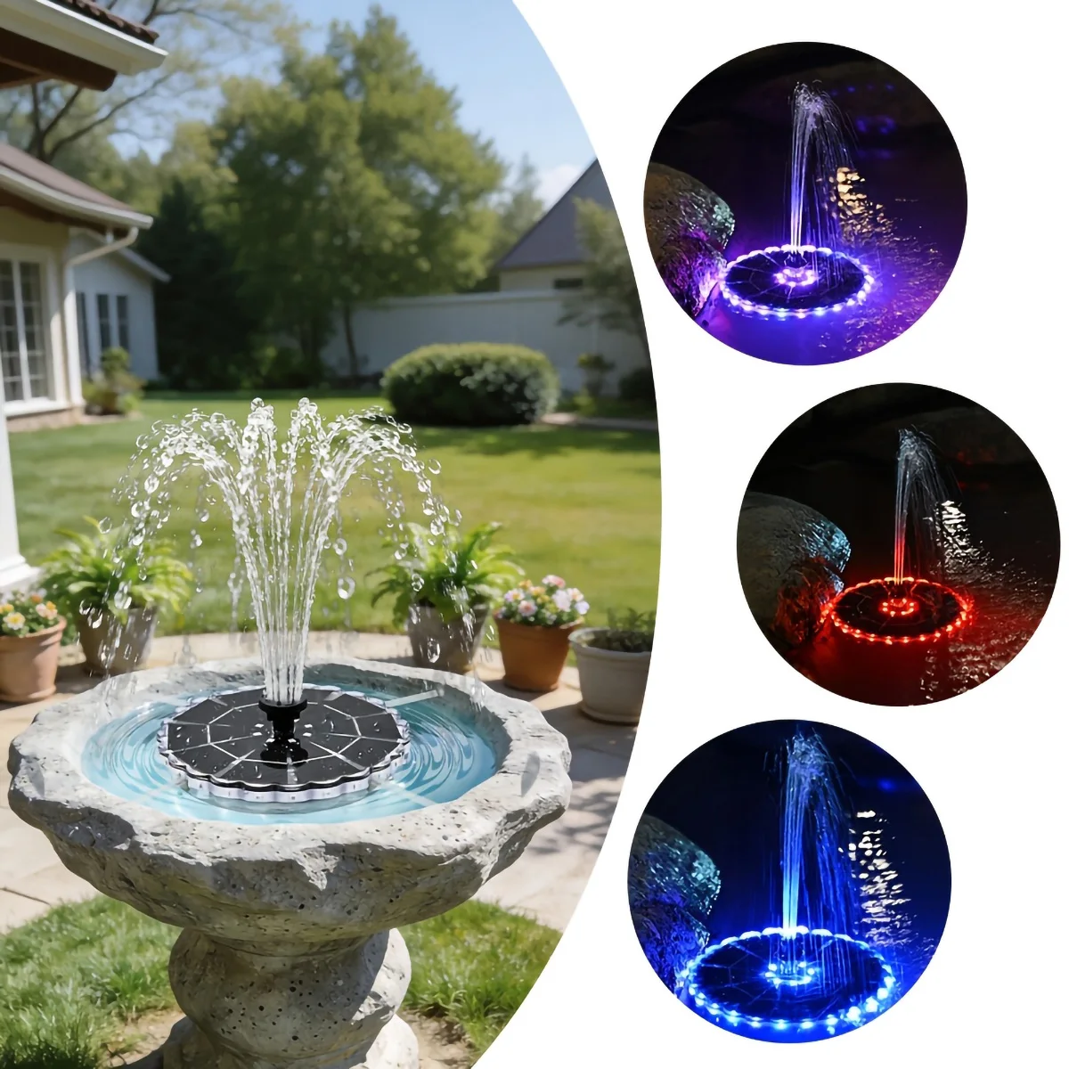 3.5W Outdoor Solar Fountain fo - Smart Garden Lighting System recension och pris