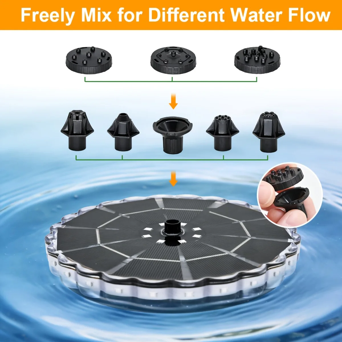 3.5W Outdoor Solar Fountain fo - Smart Garden Lighting System recension och pris