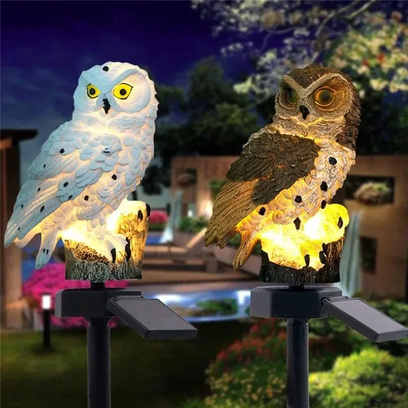 Solar Owl Statue Garden Light  - Smart Garden Lighting System recension och pris