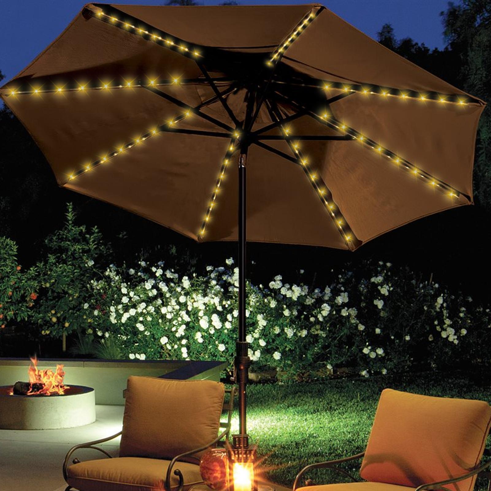 Solar Umbrella String Light 10 - Smart Garden Lighting System recension och pris