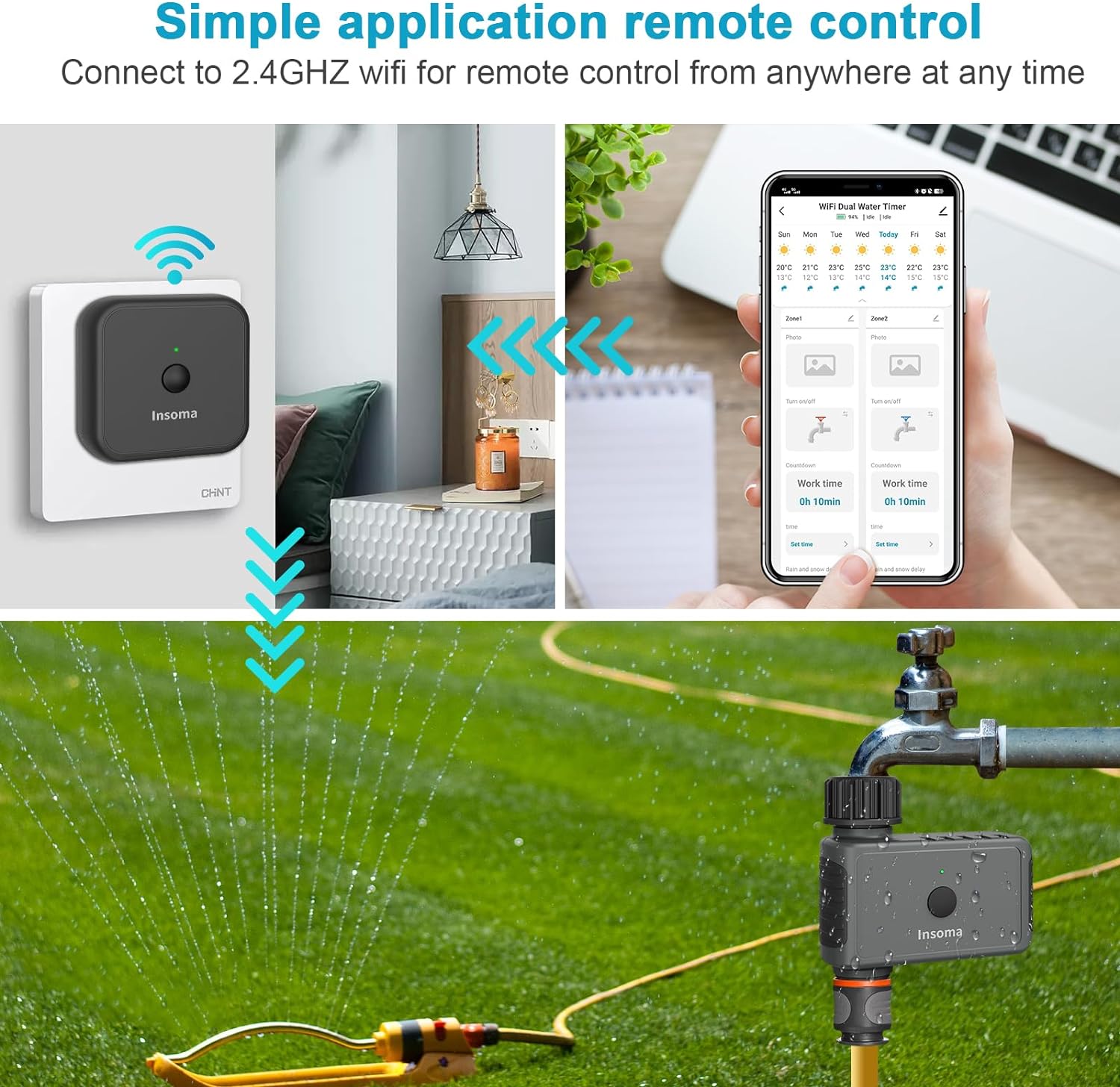 Insoma Wifi Automatic Sprinkle - Smart Garden Refill recension och pris