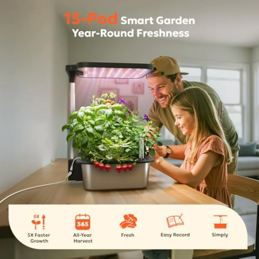 Indoor herb garden kit with 15 - Smart Garden Construct recension och pris