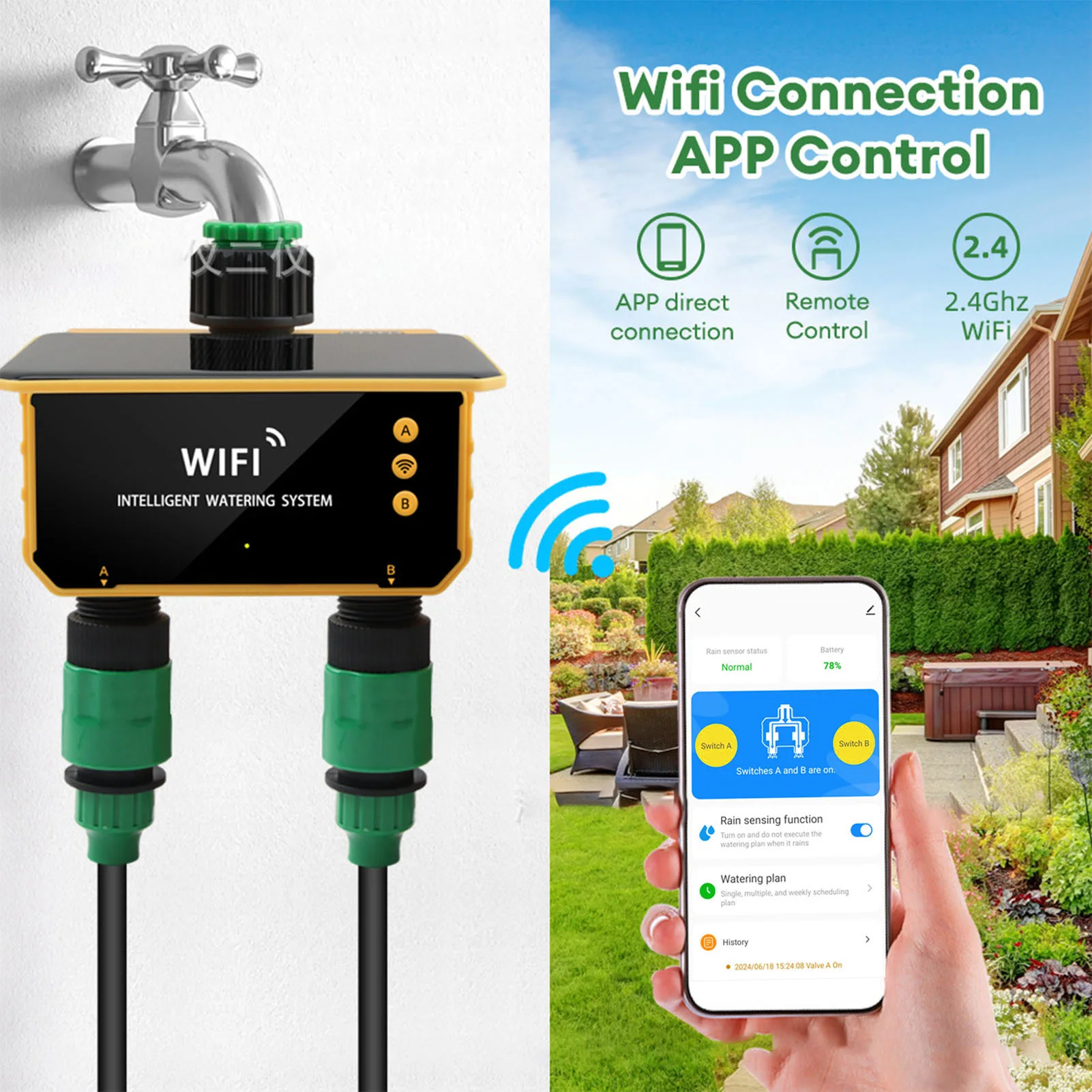 Solar WiFi Smart Irrigation Ti - Smart Garden Usa recension och pris