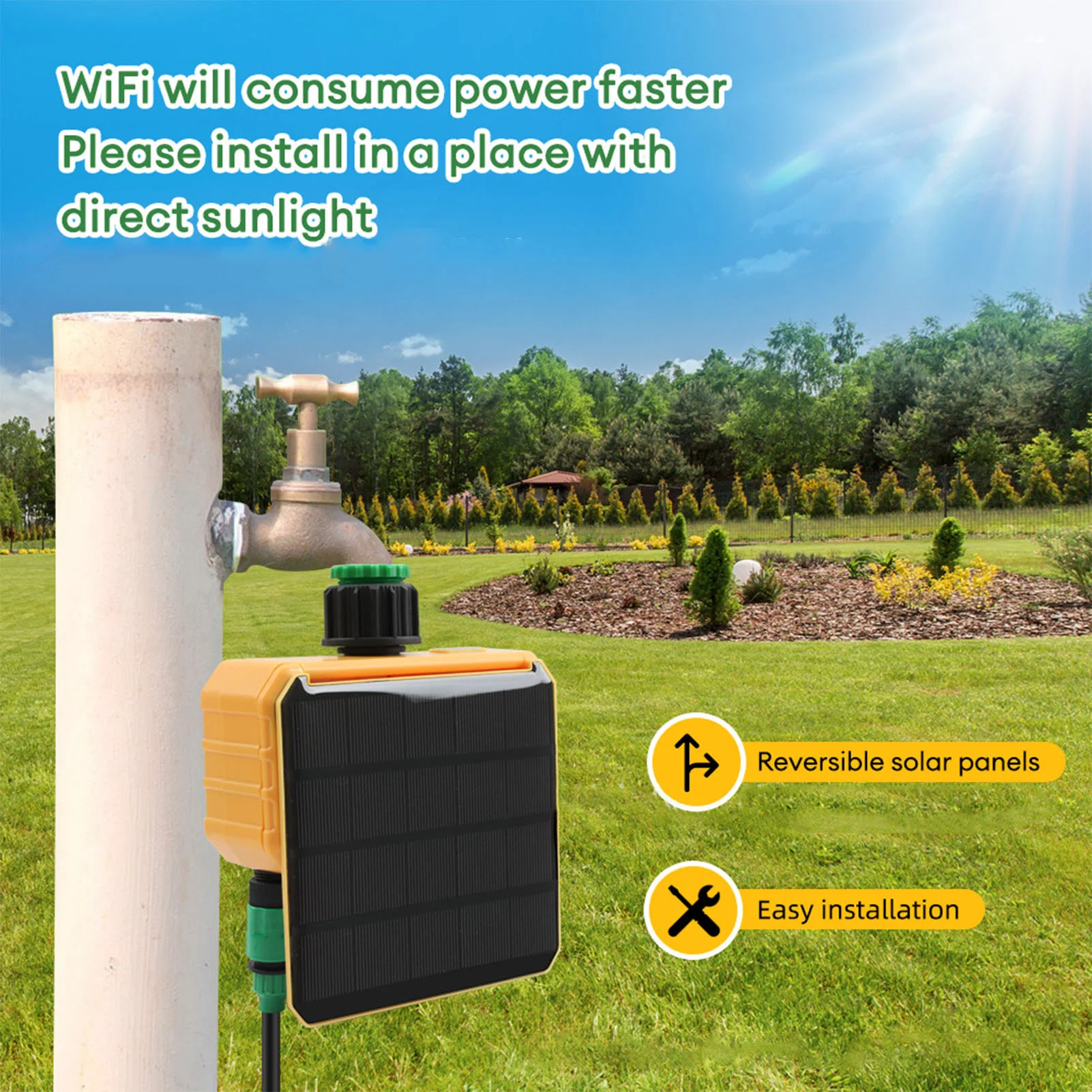 Solar WiFi Smart Irrigation Ti - Smart Garden Usa recension och pris