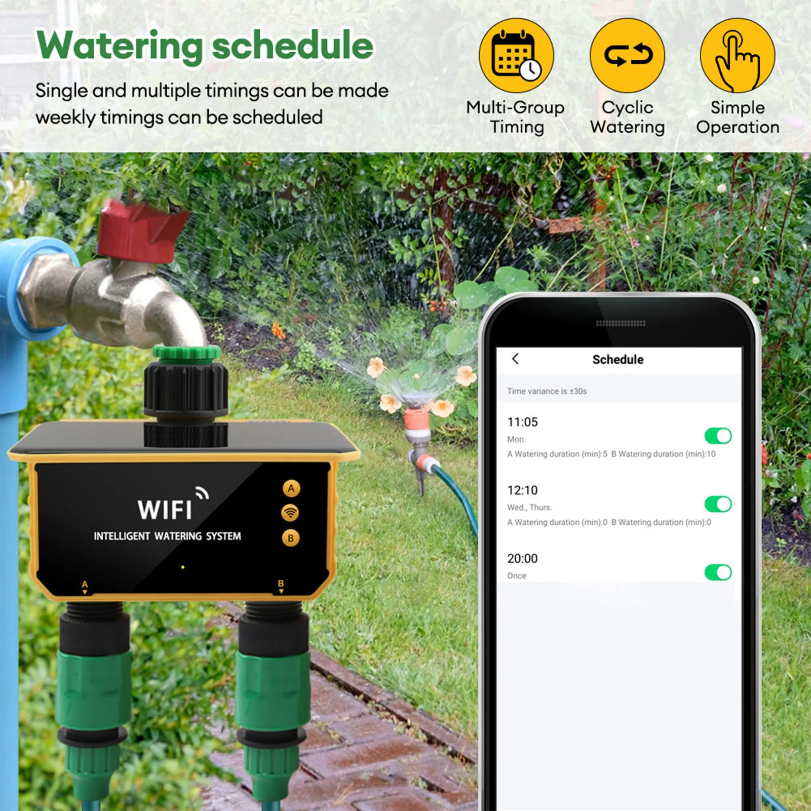 Solar WiFi Smart Irrigation Ti - Smart Garden Usa recension och pris
